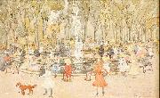 Maurice Prendergast In Central Park New York ( oil